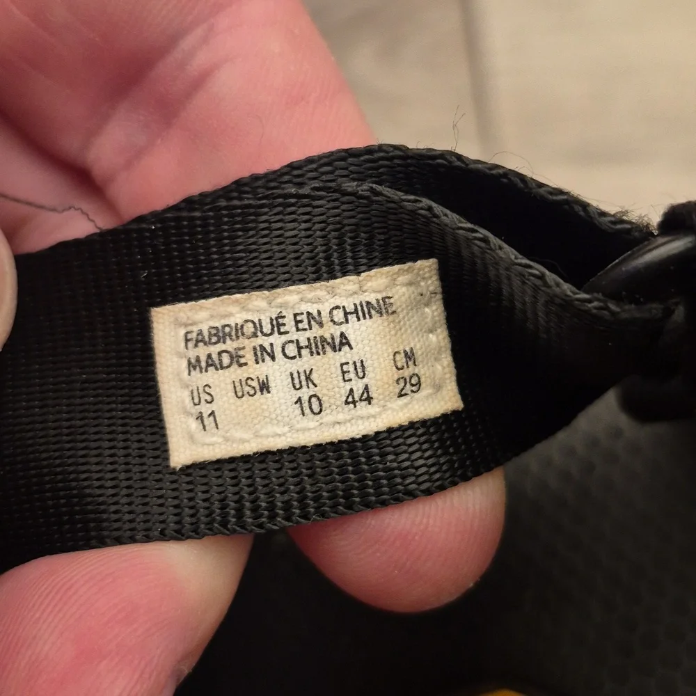 SUICOKE Depa-V2 Black Strap Rubber‎ Sz 11 Mens Streetwear Outdoor Sandals Shoes